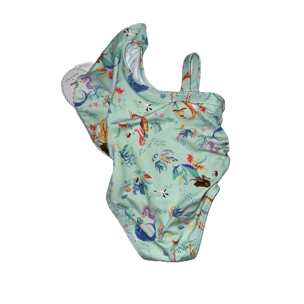 Janie And Jack X Disney Little Mermaid One Piece Swimsuit‎ Baby 12-18 Months NWT